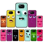 Чехол Poco X3 Nfc, чехол с забавным лицом, чехол Poco X3 M3 Pro F3 GT, чехол для Xiaomi Redmi Note 10 8 9 Pro 9 S 10S 9 S 9T 9C 9A 10 Mi 11 Lite