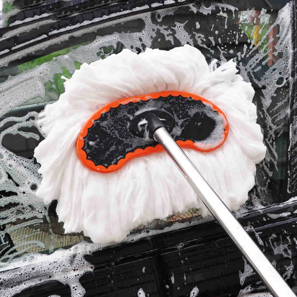 

Car Cleaner Brush Kit Car Window Windshield Cleaning Adjustable Telescopic Cleaning Wiping Soft Milk Silk Mop Wash Brush Tool