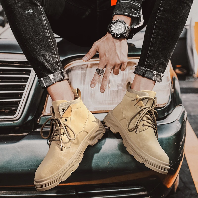

CYYTL Safety Shoes Breathable Hiking Boots Puncture Proof Work Boots High-top Sneakers Construction Protective Footwear