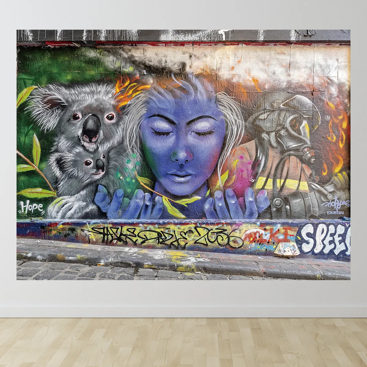 

Hand-painted Graffiti Background Cloth European and American Street Hip-hop Trend Witchcraft Wall Hanging Tapestry