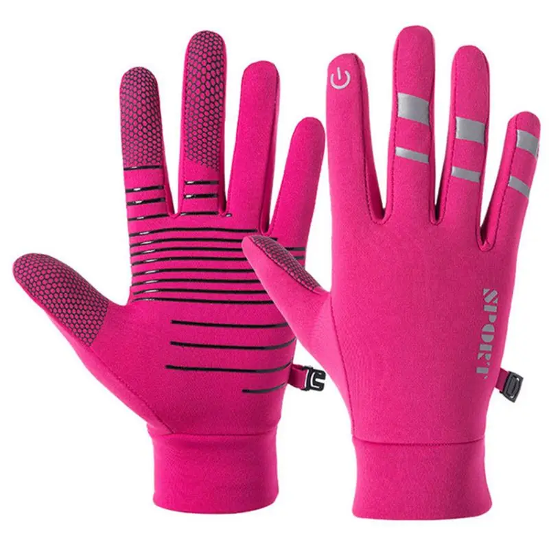 

Men Women Outdoor Riding Gloves Luminous Windproof Touch Screen Glove Fleece