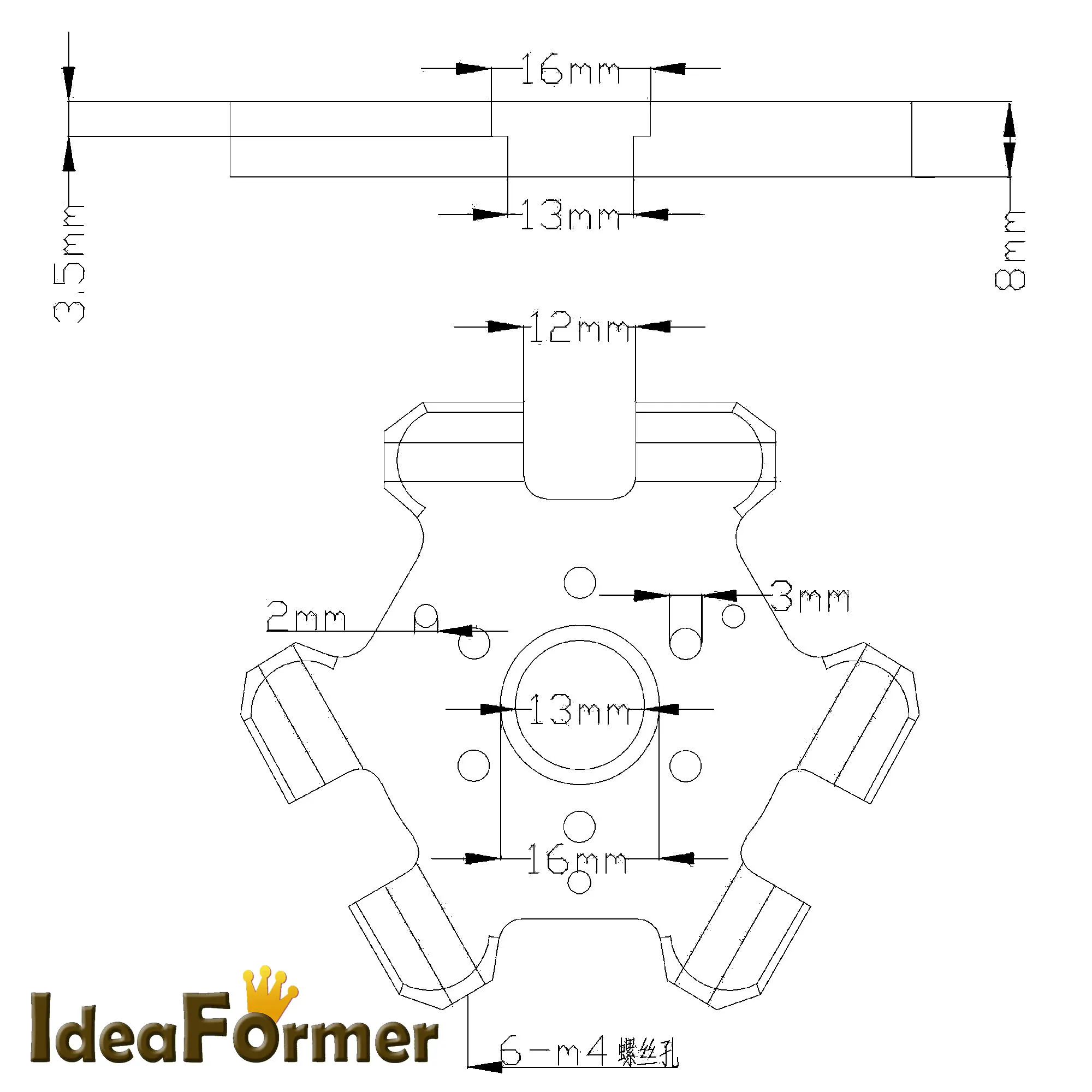 1 комплект 3d-принтер M4 Delta Kossel с одной головкой эффект рыбий глаз + V5 U-образное