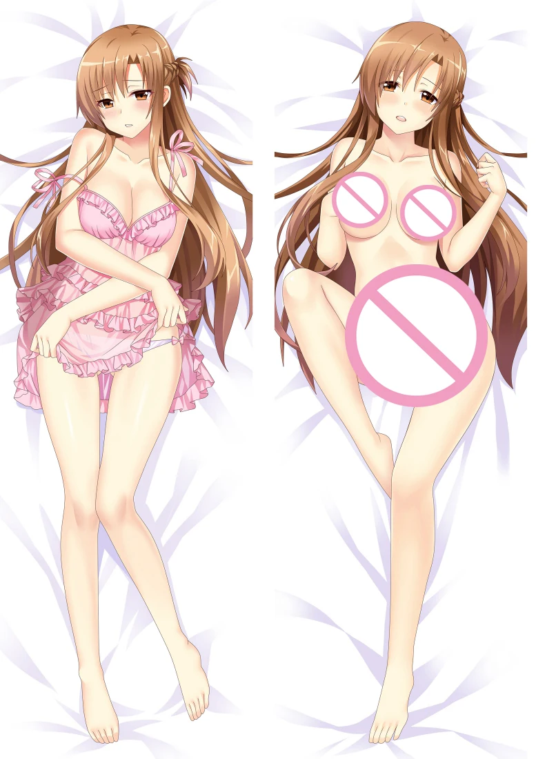 

Coscase New update Japanese Anime Sword Art Online Hugging Body Pillowcase Yuuki Asuna Dakimakura Pillow Cover Case
