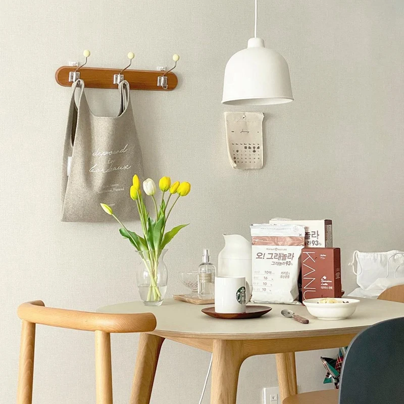 HTHL-скандинавский настенный крючок французский корейский деревянный держатель