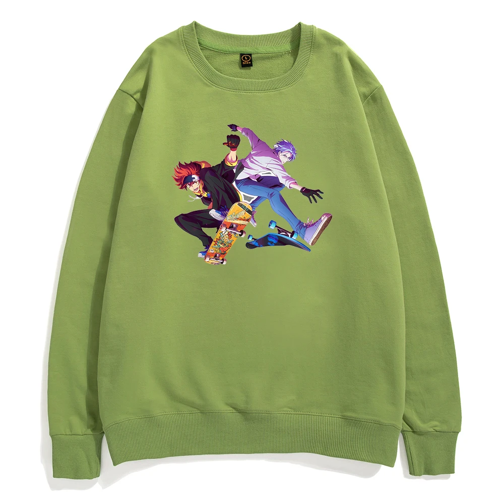 

Anime SK8 The Infinity Hoodie Sweatshirts Men Harajuku Cartoon Skateboard Game Reki Langa Graphic Pullover Cotton Male Clothes
