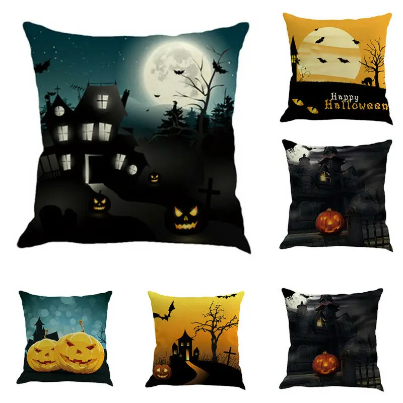 Новая мода Хэллоуин Подушка с изображением тыквы крышка диван Чехол гостиная