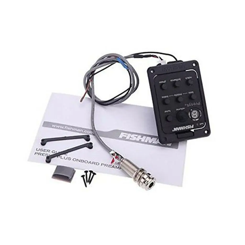 Горячая Распродажа Fishman 301 EQ тюнер Piezo Mic Presys Mischung Akustik gitborn Pickup Preamp | Спорт и