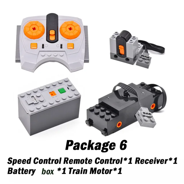 

Train Building Blocks Toys High -tech Power Function Motors Remote Control for 10254 Creator City Christmas Winter Holiday