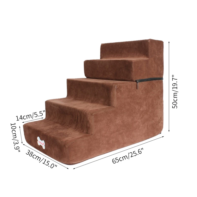 Новая лестница для собак 5 ступеньки домашних животных кошек противоскользящая