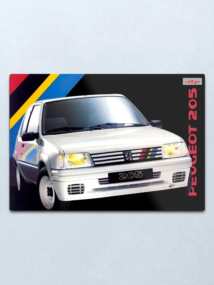 

PEUGEOT 205 RALLYE Metal Print Tin Sign Man Cave Bar Pub Club Wall Decor 20x30cm