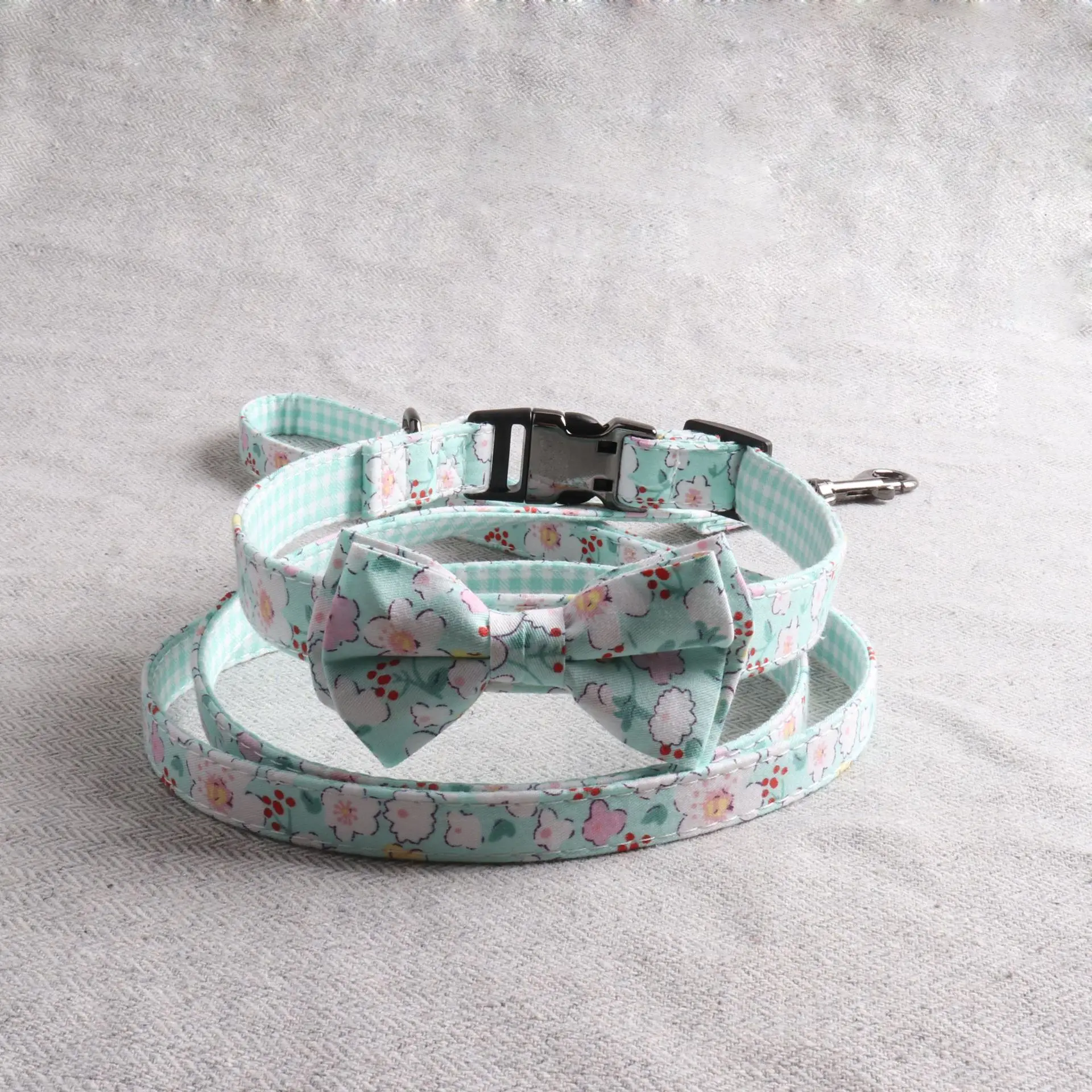 Мягкий ошейник для собак ткань милый стиль домашних животных цветочный дизайн с