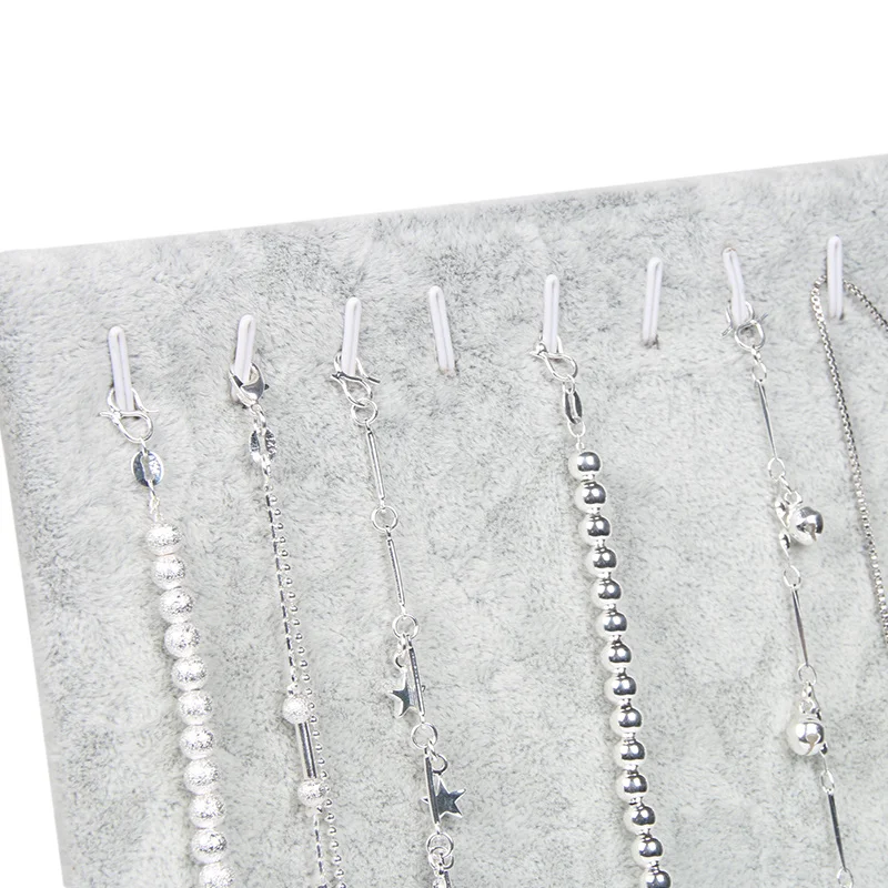 

Jewelry Fashion Organizer Display Stand L Shape Bracelet Chain Necklace Jewelry Display Holder Stand Organizer Black WF