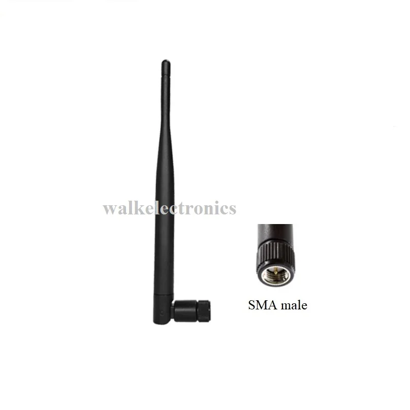 

7 dbi high gain flexible GSM 3G rubber aerial sma male foldable gprs multi band stubby antenna