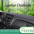 Автомобильный кожаный коврик для приборной панели для Honda city Grace 2014-2019, правый и левый коврик для приборной панели, коврики аксессуары для приборной панели