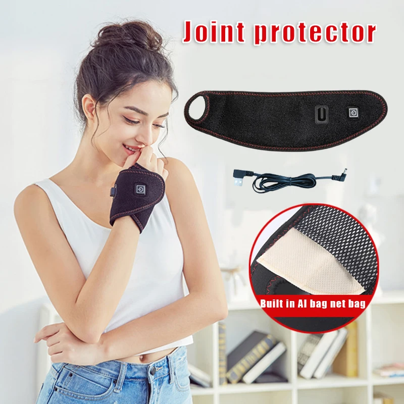 

Electric Heating Bracers for Women Men USB Powered Hot Compress Joints Guard Multipurpose Bracers PR Sale