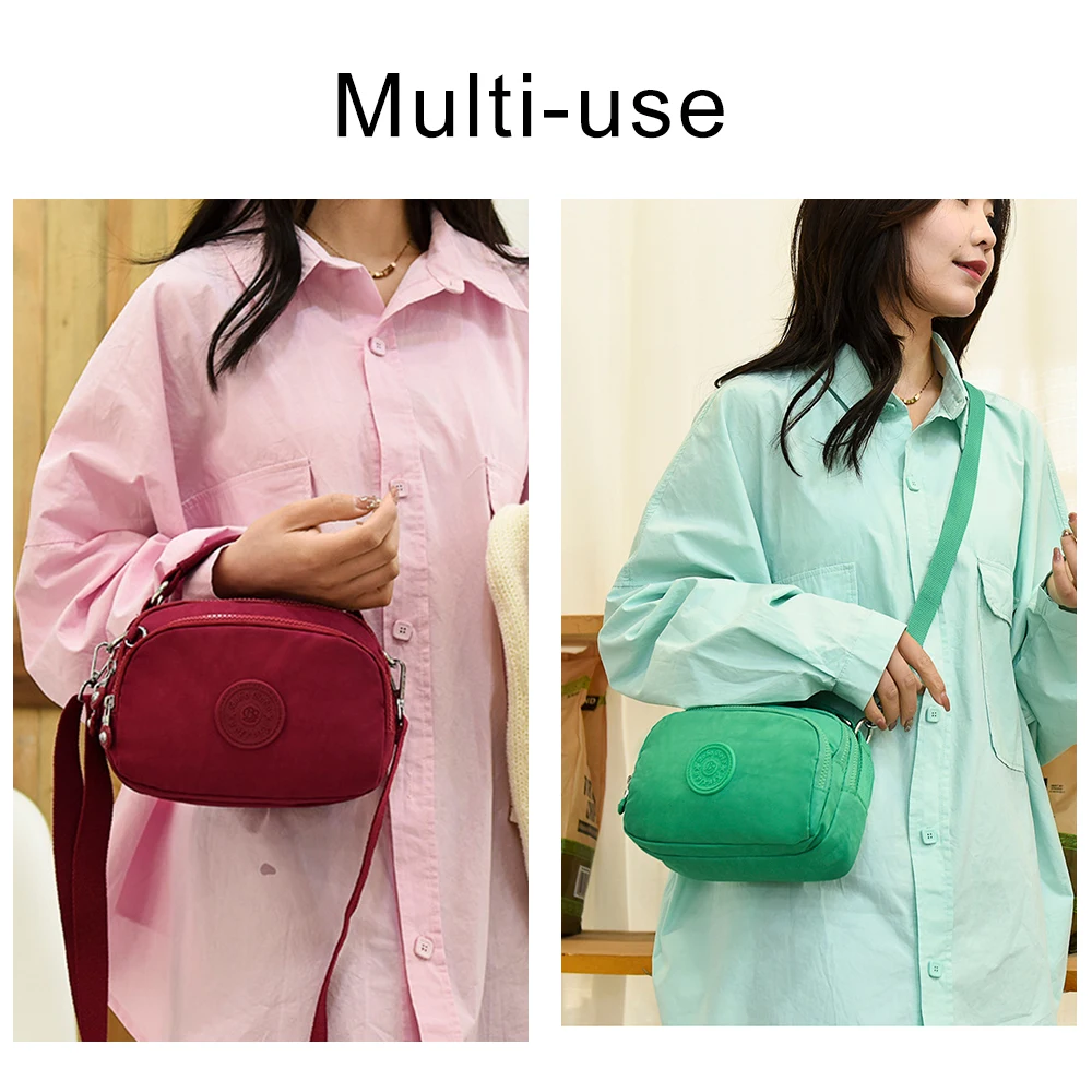 New Women Shoulder Bag Nylon Ladies Small Crossbody bags Vintage High quality Messenger Bag Daily Girls Elegant Female Handbags