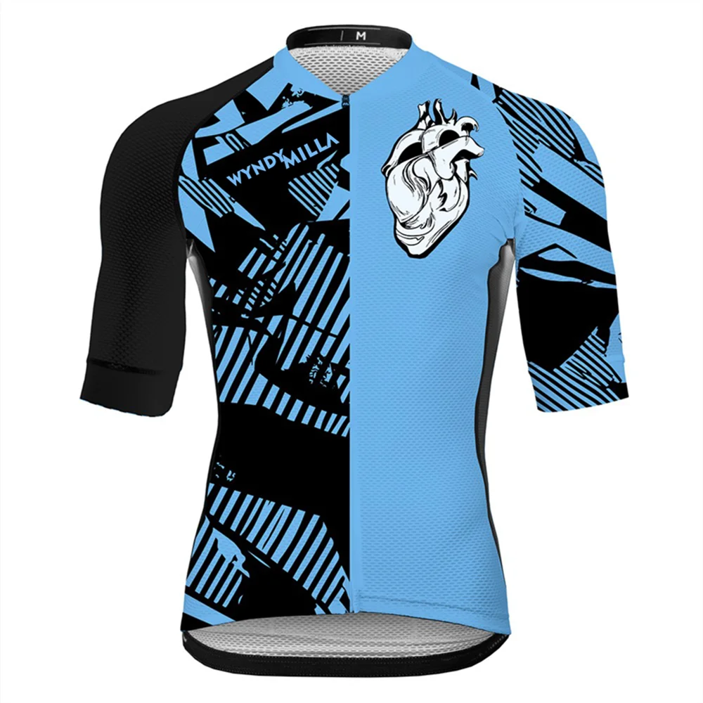 

2021 WYNDYMILLA Men Cycling Jersey Shirt Short Sleeve Top Cycling Clothing MTB Bicycle Outdoor Sports Ropa Ciclismo Hombre