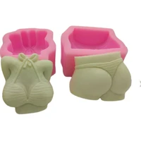 big buttocks and breasts silicone mold fondant candle resin aroma stone ornaments soap mold for pastry cup cake decorating
