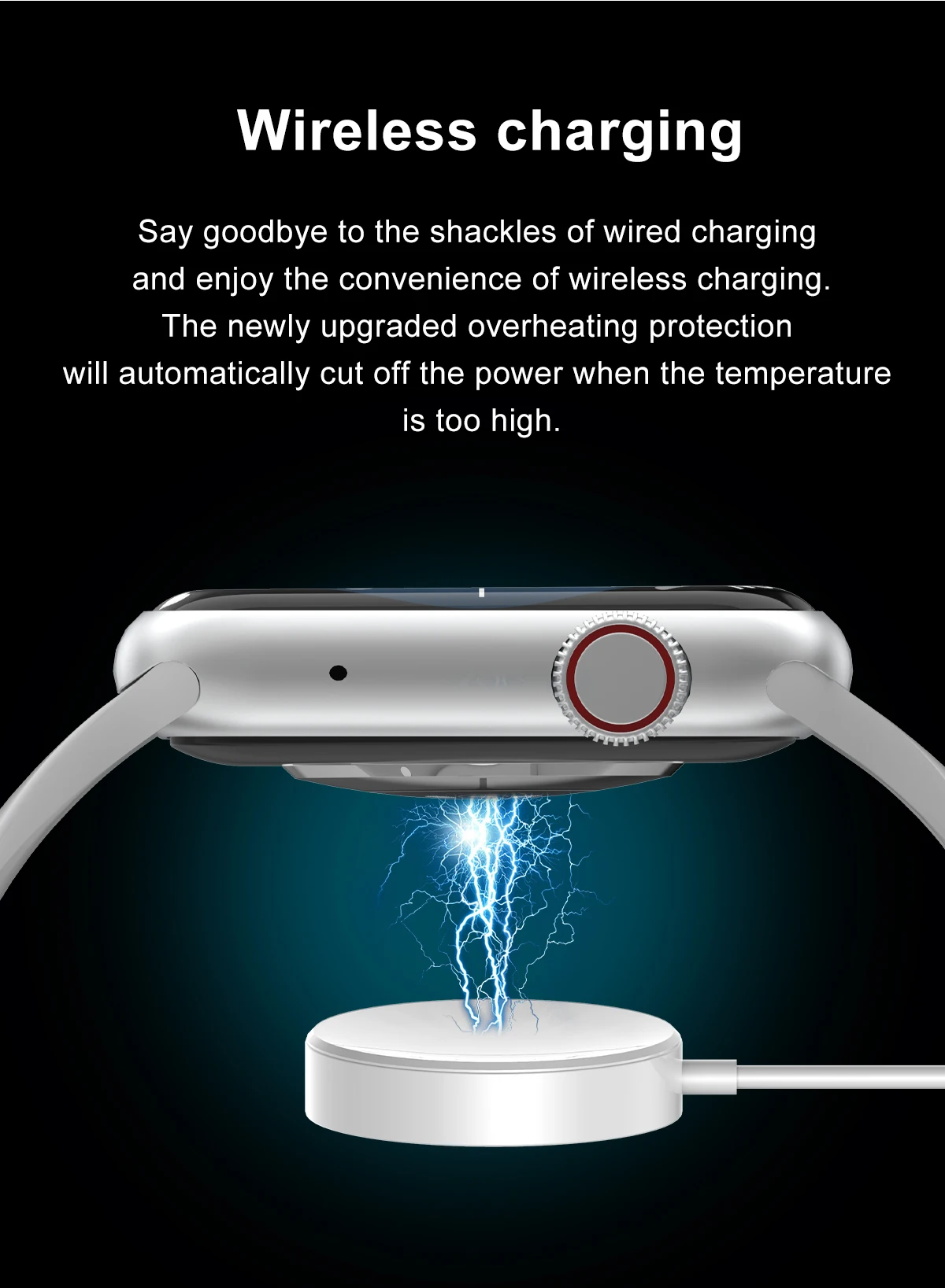 sanlepus 1 8 inch hd screen smart watch wireless charging 2021 men women smartwatch bluetooth call for android apple pk series 7 free global shipping