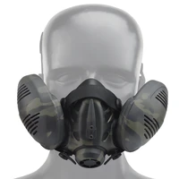 tactical half face mask respirator anti dust gas mask wargame shooting paintball outdoor hunting accessories