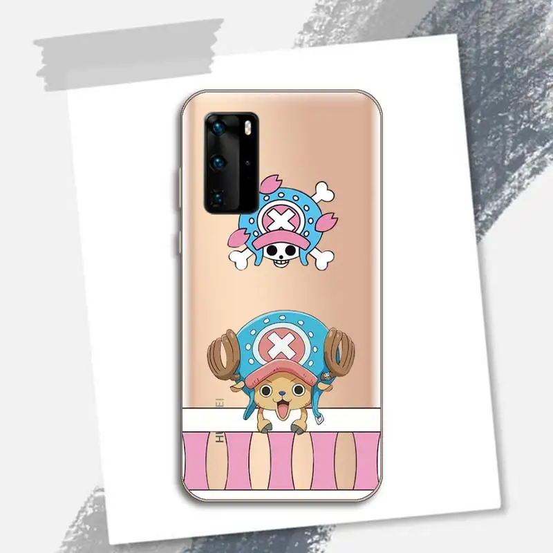 

Japan Anime One Piece Cartoon Luffy Phone Case Transparent for Huawei P honor 8 10i 20 30 40 smart 2019