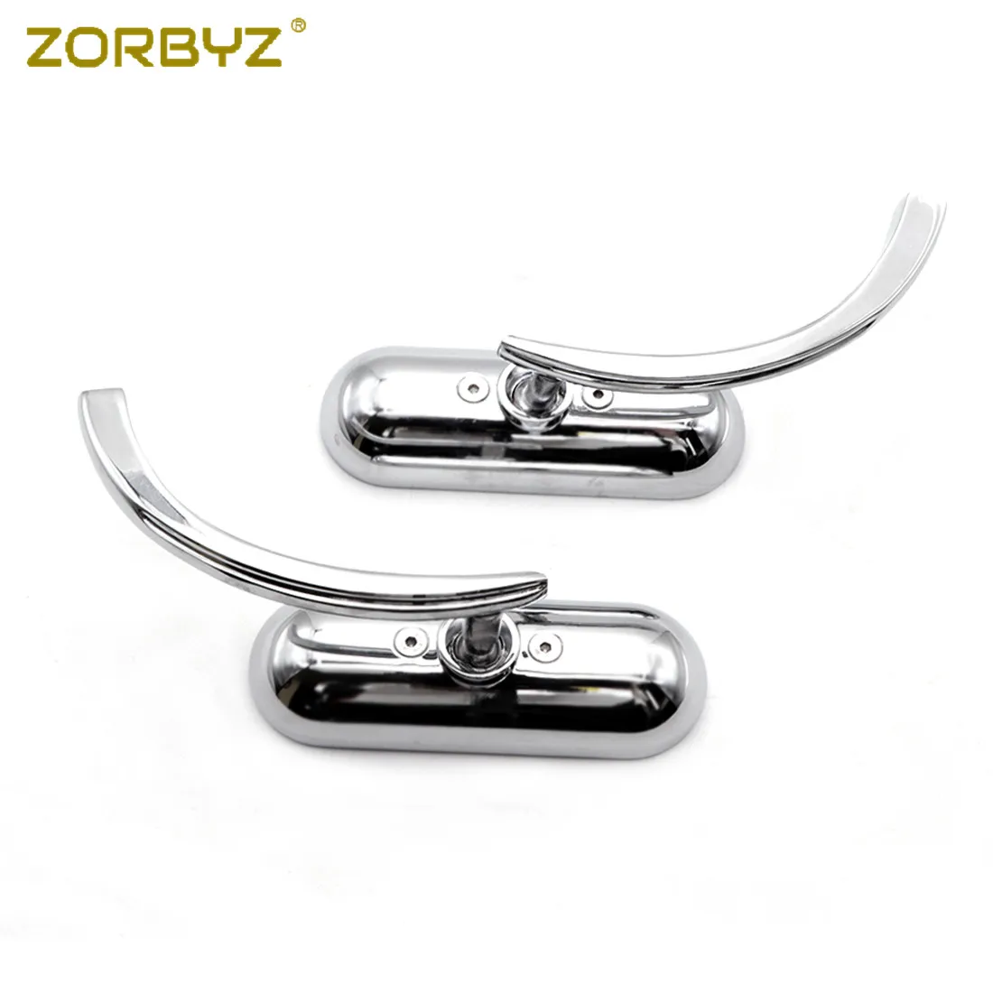 ZORBYZ 1 пара хромированные мини овальные мотоциклетные зеркала для Harley Dyna Softail Sportster Touring