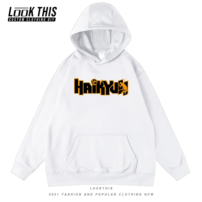 

Haikyuu!! Hoodie Autumn 2021 Cotton Children Clothes Anime Print Boys Girls Hooded Casual Long Sleeve Sportswear Casual Tops