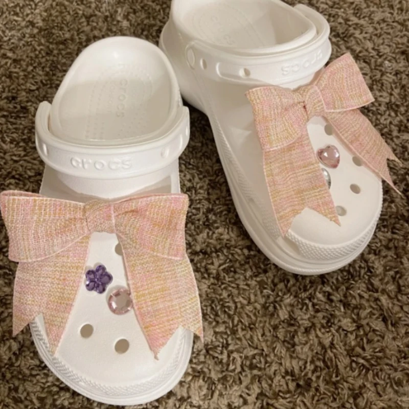 

Симпатичные аксессуары Croc, пряжка для обуви, украшение для верхнего банта, трехмерные алмазные подвески Croc, пряжка, аксессуары для девочек