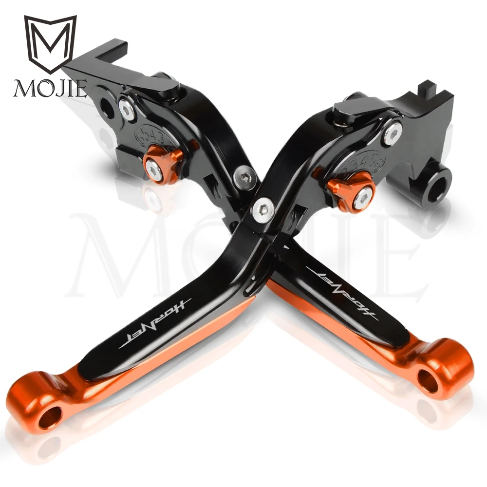 Black Orange Мотоцикл с ЧПУ Рычаги тормозного сцепления для Honda CB600F Hornet CB 600F 600 F 2007-2013 2008 2009 2010 2011 2012 рычаги тормозного сцепления - Цвет: Black Orange