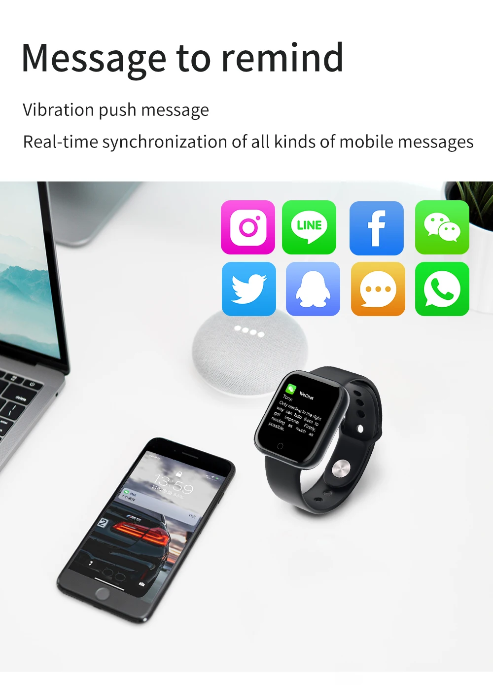 Мужские Смарт часы FocuSmart водонепроницаемые F20 с пульсометром фитнес трекер для