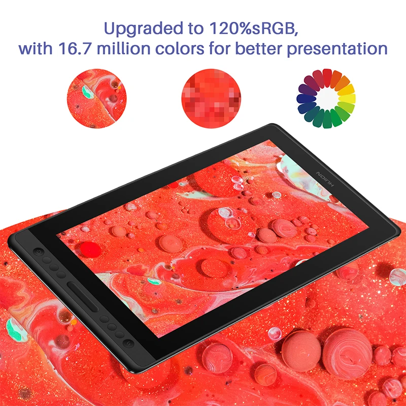 Huion Kamvas Pro 16 Drawing Pen Tablet 15.6 Inch 120% sRGB Digital Graphic Tablet Pen Display Monitor with Tilt Function images - 6