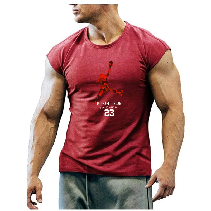 

Summer Sport Sleeveless T-shirt Male Fitness Streetwear Shirt Men Bodybuilding Tank Top Sportswear Tshirt Men Men's Clothing