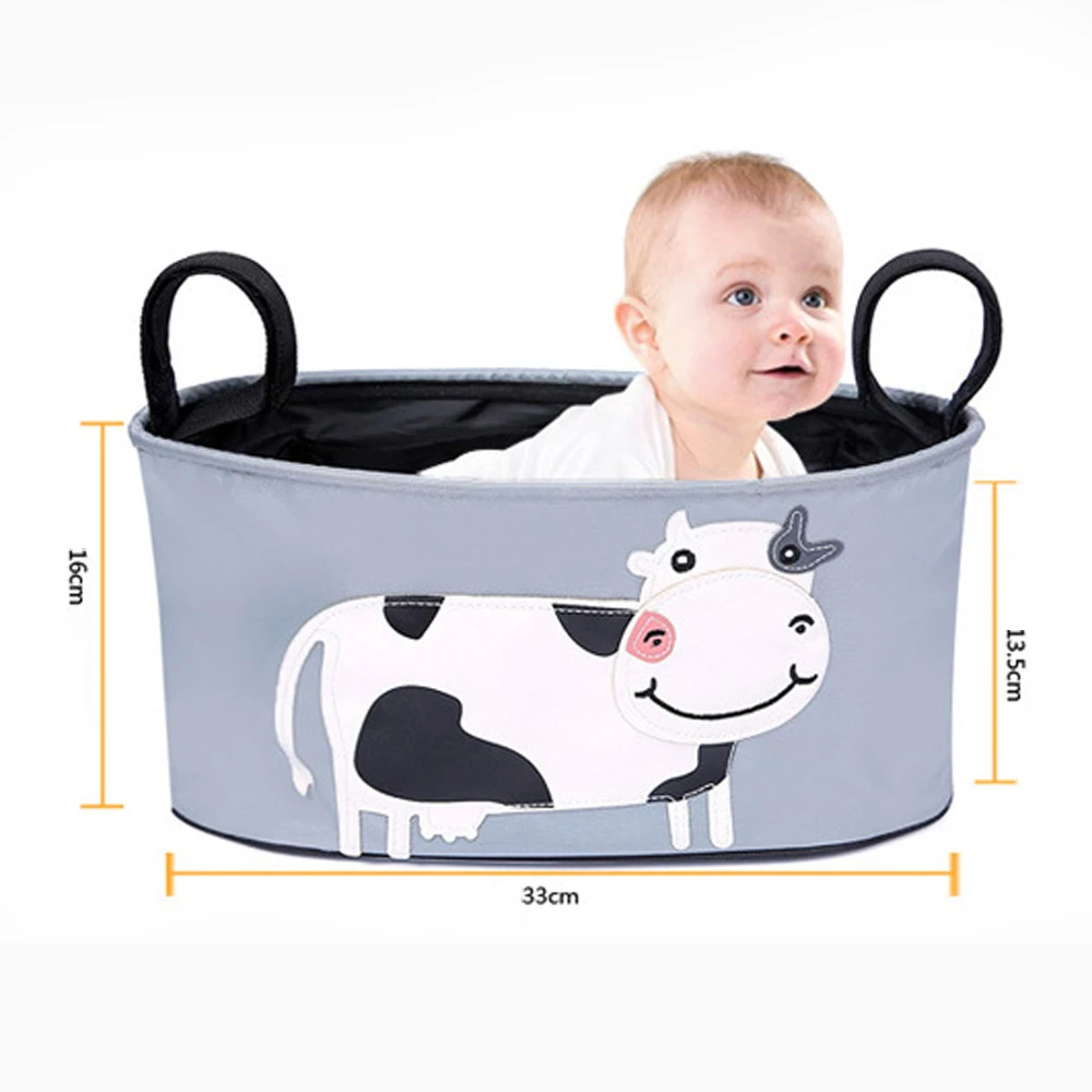 Baby Trolley Bag Cartoon Pram Polyester Hanging Storage Multifunction Organizer Seat Pocket Carriage Stroller Accessorie | Мать и ребенок