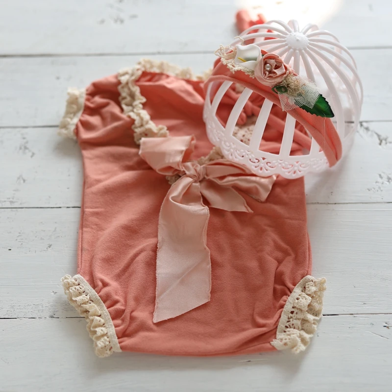 Летняя одежда для новорожденных девочек реквизит детской фотографии эластичный