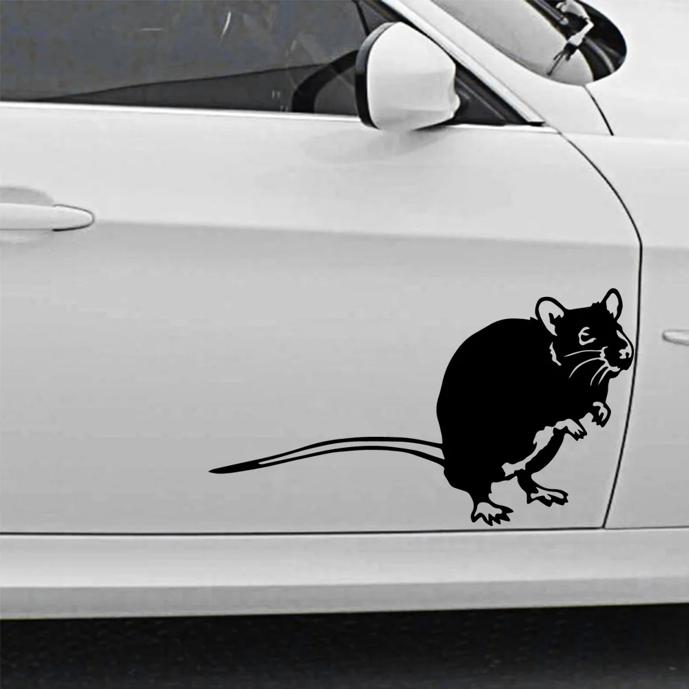 Модные виниловые наклейки на окна с изображением мультяшной мыши