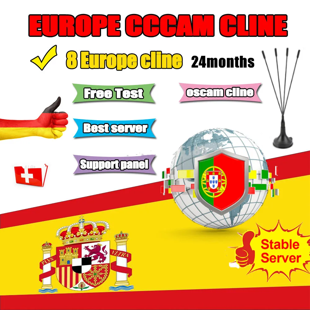 

Spain stable cccam 3/4/5/6/7/8 lines for Europe support Portugal Germany Netherlands is compatible with speaker satellite TV