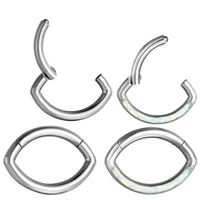 surgical steel piercing cartilage earring body nose hoops septum clicker ear piercing tragus helix conch body jewelry