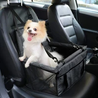 pet car booster seat portable breathable bag carrier with seat belt for dog cat b88
