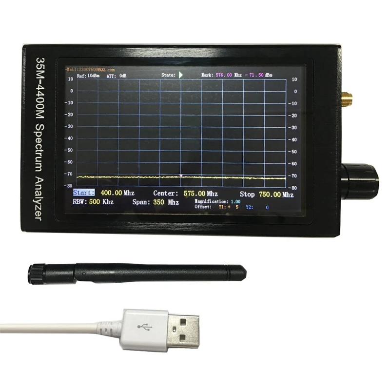 Analisador de Espectro Ferramenta de Análise para Walkie Absf Handheld Polegada sn 35m-4400m Portátil Talkie Brinquedo Remoto 2.4gwifi 4.3 Lcd
