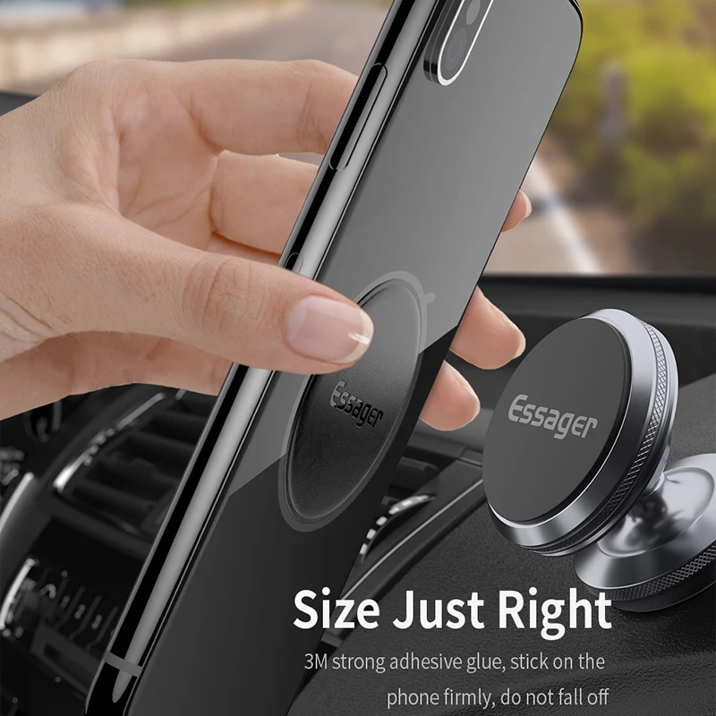 Магнитный автомобильный держатель для телефона Essager металлическая пластина
