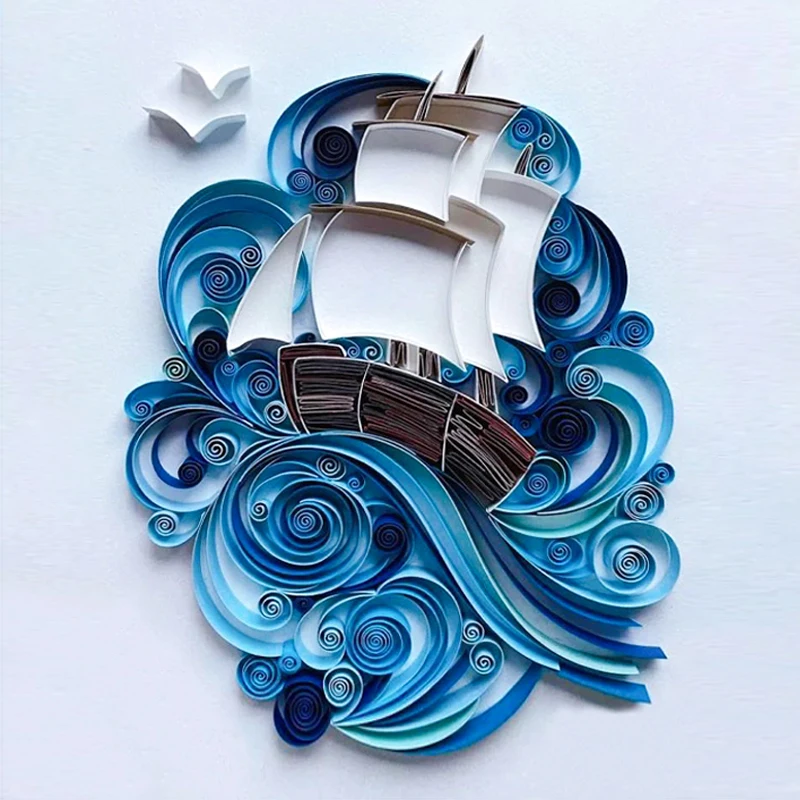 DIY de papel quilling a vela papel de arte casa decoraci&oacute;n de papel para filigrana de Artes y Oficios de origami conjunto de herramientas para filigrana de papel-1