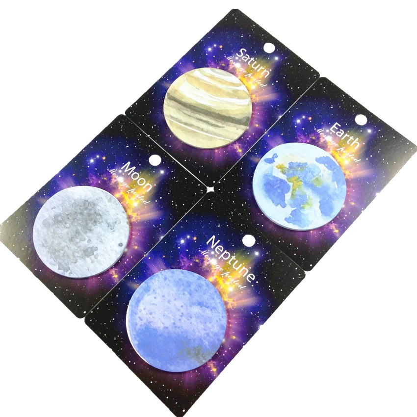 

free shipping 30packs Special Creative Sci-Fi Planet Memo Pad notes planet fans convenient stickers stationery gift