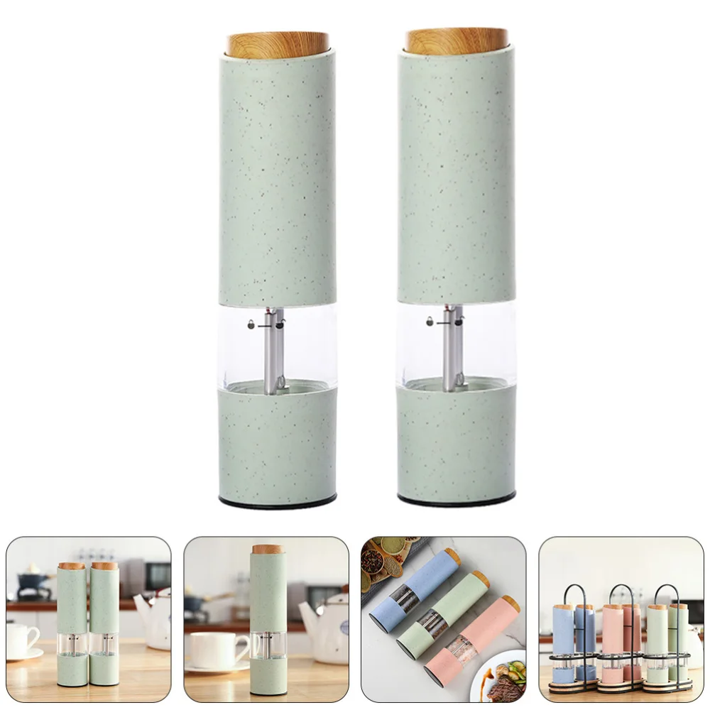

2pcs Kitchen Electric Pepper Grinding Tools Practical Grinders without Battery