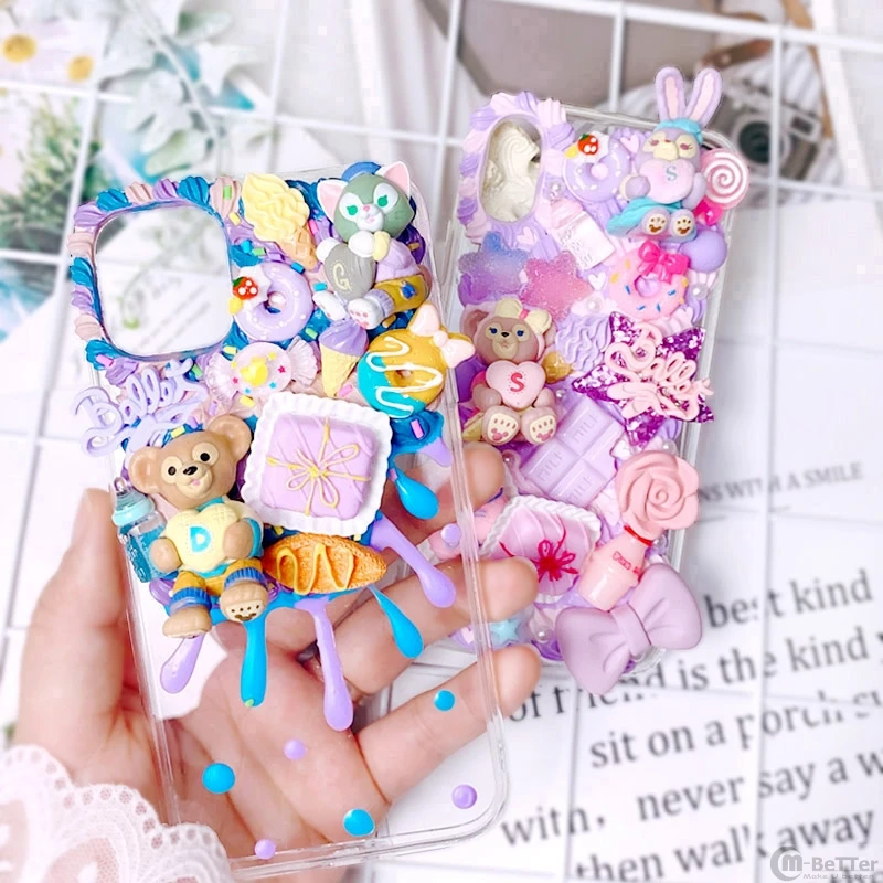 Для Samsung S20 ультра DIY чехол 3D Медведь для телефона Galaxy Note 10 Plus ручной работы