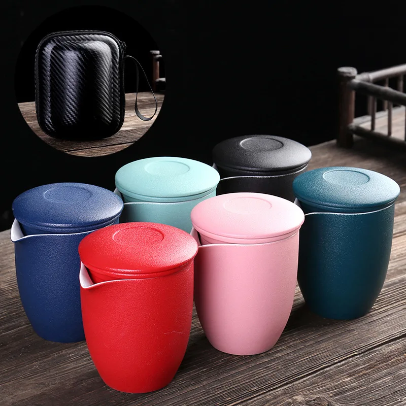 Китайский Чай путешествия набор чайный кунг-фу комплект Керамика Портативный