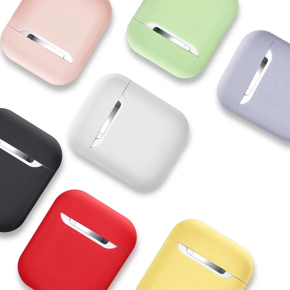 Чехол для AirPods, силиконовый, Bluetooth, беспроводной чехол для наушников, для Apple Airpods 2, защитный чехол, аксессуары для кожи, зарядная коробка, 1 шт