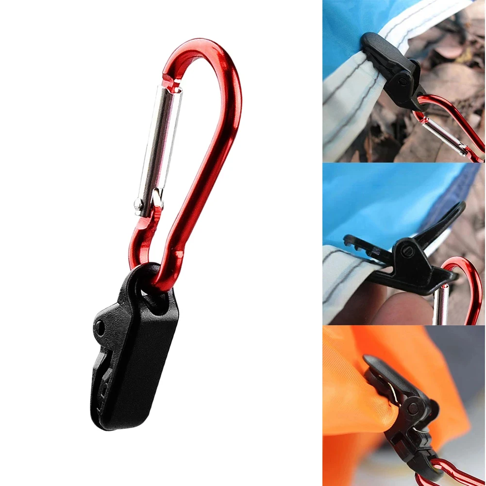 

5/10/12/20 pc Hook Plastic Windproof Clamp Set Survival Grommet Tent Clips Buckle Awning Tarp Fixed Outdoor Camping Tent