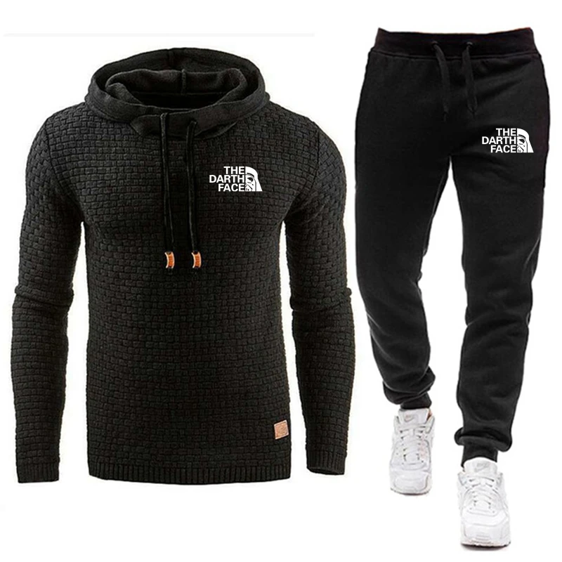 

2021 Autumn And Winter Warm Brand Hot Sale Two-piece Thick Hooded Trousers Men's And Women's Fitness Sports Hoodie suit S-4XL