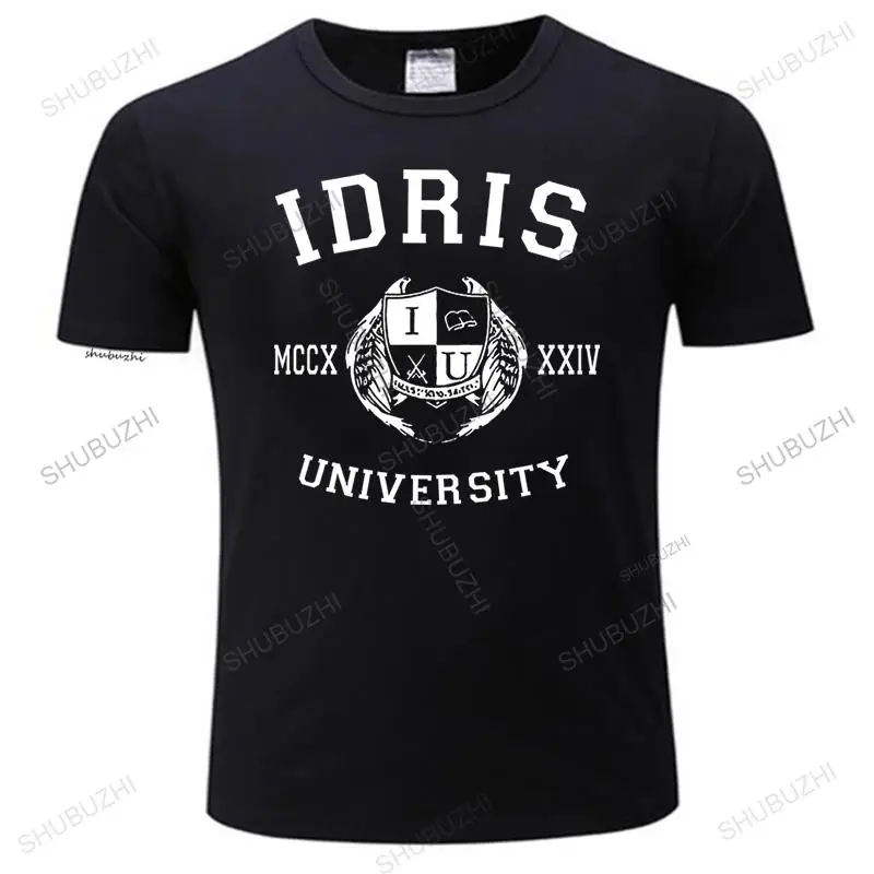 

Новинка, футболка Idris University Shadowhunters с круглым вырезом, мужская светящаяся футболка 13 Herondale 91 светящаяся футболка 89 с рисунком, размеры США, Blac