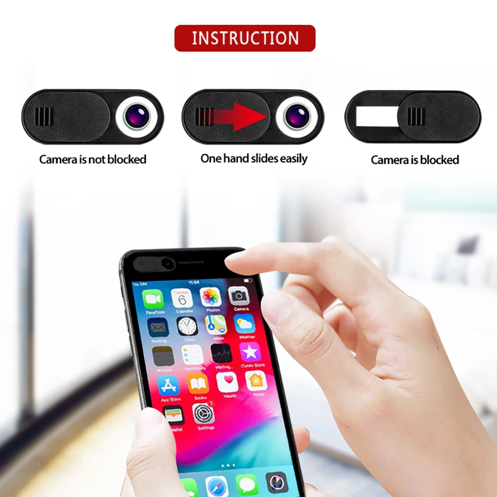 Webcam Cover Portable Camera Lid For Laptop Camera Cover Computer Mobile Notebook Macbook Webcam Cover Slider
